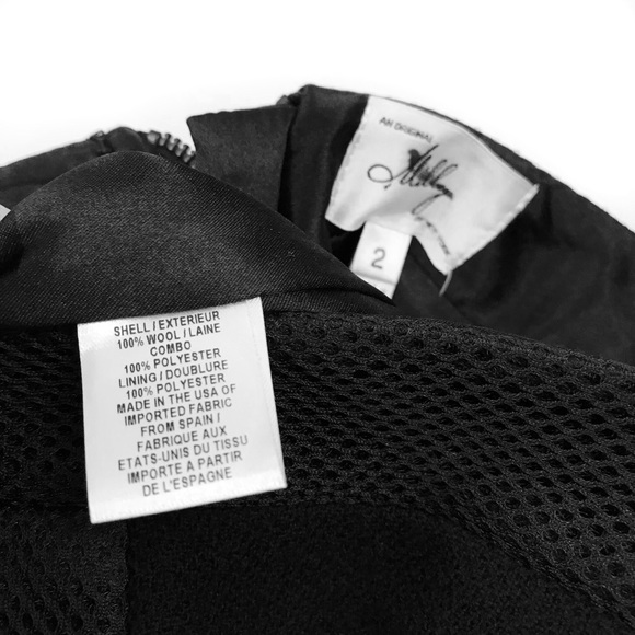 Milly Raquel flared black mesh detail skirt - Picture 8 of 8